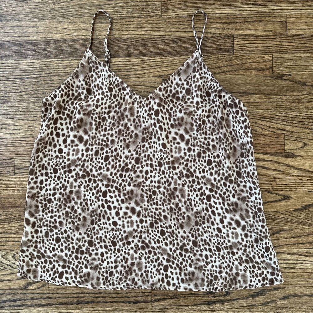 Women's a new day Cheetah Sleeveless Blouse Top - XS